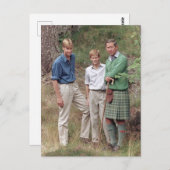 Princes Charles William Harry 1995 Briefkaart (Voorkant / Achterkant)