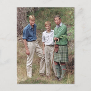 Princes Charles William Harry 1995 Briefkaart