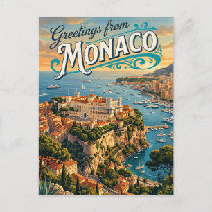 Prince's Palace van Monaco Monaco Briefkaart