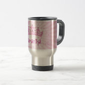Princes roses 15 onces. Tasse de tasse de voyage (Devant droit)
