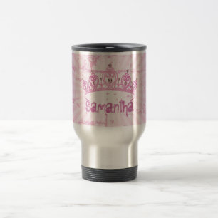 Princes roses 15 onces. Tasse de tasse de voyage
