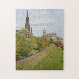 Princes Street Gardens, Edinburgh, Schotland Legpuzzel