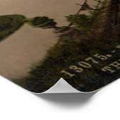 Princes Street, het Castle en Scott Monument Poster (Hoek)