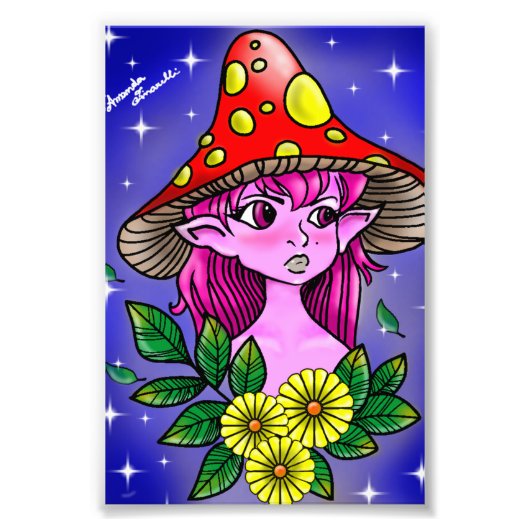 Princesa cogumelo  foto afdruk (Voorkant)