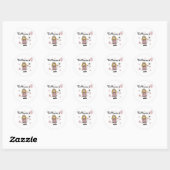 Princess 4th Birthday Ronde Sticker (Vel)