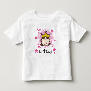 Princess 4th Birthday Tshirts et cadeaux