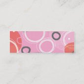 Princess Abstract Profile Card Mini Visitekaartje (Achterkant)