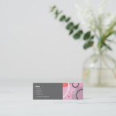 Princess Abstract Profile Card Mini Visitekaartje (Staand voorkant)