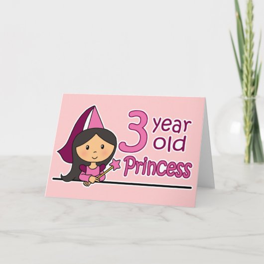 Princess Age 3 Kaart (Voorkant)