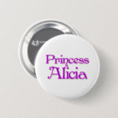 Princess Alicia Ronde Button 5,7 Cm (Voorkant /achterkant)