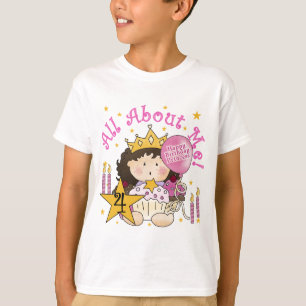 Princess All About Me 4th Birthday Tshirts