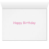 Princess and a pea Birthday card (Binenzijde Horizontaal (Onderkant))