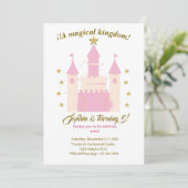 Princess and Castle Birthday Invitation | "Childre (Debout devant)