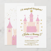 Princess and Castle Birthday Invitation | "Childre (Devant / Derrière)