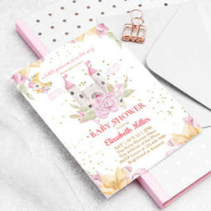 Princess and Castle Theme Baby shower Invitation