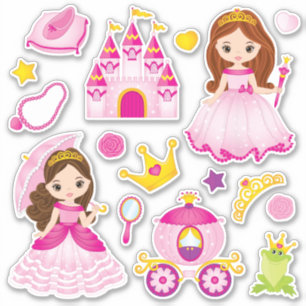 Princess and Fairytale stickers - set van 16