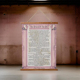 Princess and Pea Story Hans Christelijk Andersen Hangend Wandkleed