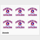 Princess Anne Cavaliers Vierkante Sticker (Vel)
