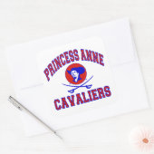 Princess Anne Cavaliers Vierkante Sticker (Envelop)