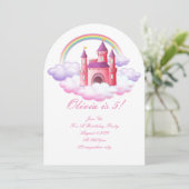 PRINCESS ANNIVERSAIRE INVITATION (Debout devant)