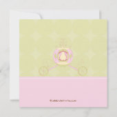 Princess Anniversaire Invitation Cute Carrie (Dos)