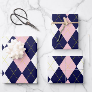 Princess Argyle Inpakpapier Vel