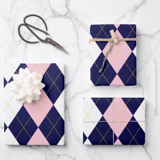 Princess Argyle Inpakpapier Vel (Voorkant)