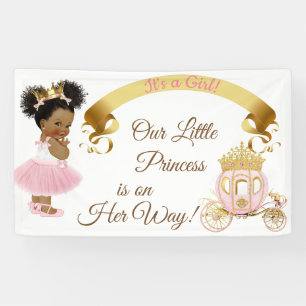 Princess Baby Girl Carriage Pink Gold Spandoek
