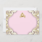 Princess Baby shower Bedankt kaarten (Achterkant)