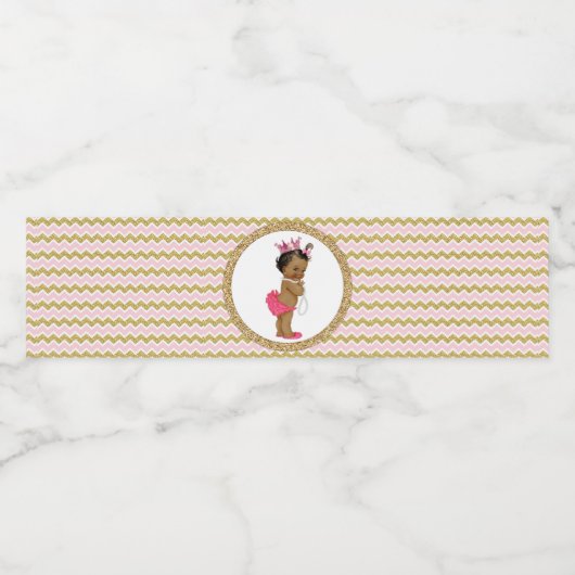 Princess Baby shower Étiquettes de bouteille d'eau (Étiquettes simples)