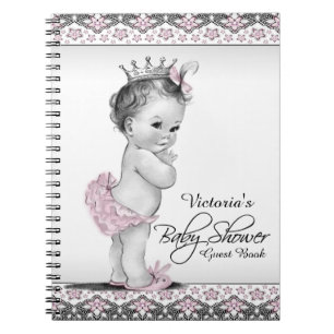  Princess Baby shower gastenboek Notitieboek