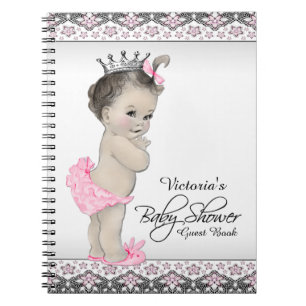 Princess Baby shower gastenboek Notitieboek