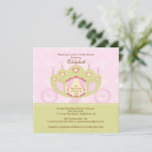 Princess Baby shower Invitation Joli transport (Debout devant)