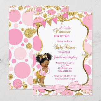 Princess Baby shower Invitation Kaart