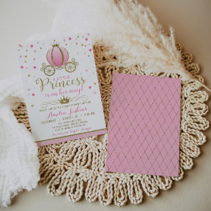 Princess Baby shower Invitation Kaart