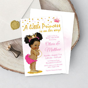 Princess Baby shower Invitation, Little Princess Kaart