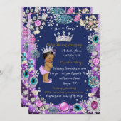 Princess Baby shower Invitation, Little Princess. Kaart (Voorkant / Achterkant)