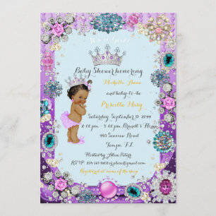 Princess Baby shower Invitation, Prinses Kaart