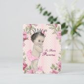 Princess Baby shower Kaart (Staand voorkant)