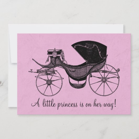 Princess Baby shower Kaart (Voorkant)