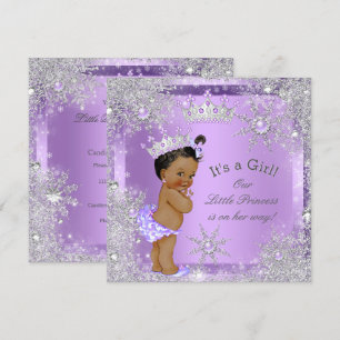 Princess Baby shower Lila Wonderland Etnische Kaart