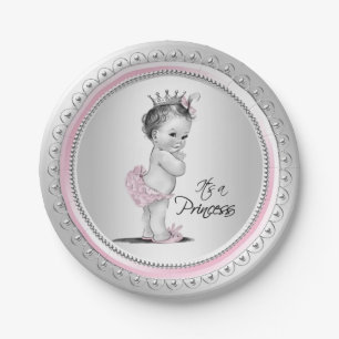  Princess Baby shower Papieren Borden Papieren Bordje