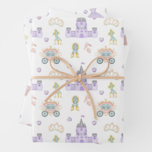 Princess Baby shower Pattern Inpakpapier Vel