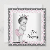  Princess Baby shower Uitnodiging (Voorkant)