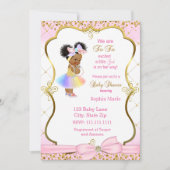 Princess baby shower-uitnodiging kaart (Voorkant)