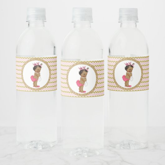 Princess Baby shower Waterflesetiketten Waterfles Etiket (Flessen)