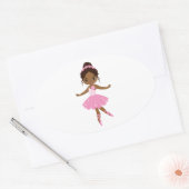 Princess Ballerina Ovale Sticker (Envelop)