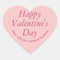 Princess Beauty Roze Hart Valentijns Sticker