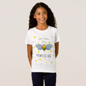 Princess Bee Monogrammed Name T-shirt (Voorkant volledig)