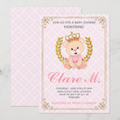 Princess Beer Baby shower Uitnodiging (Voorkant / Achterkant)